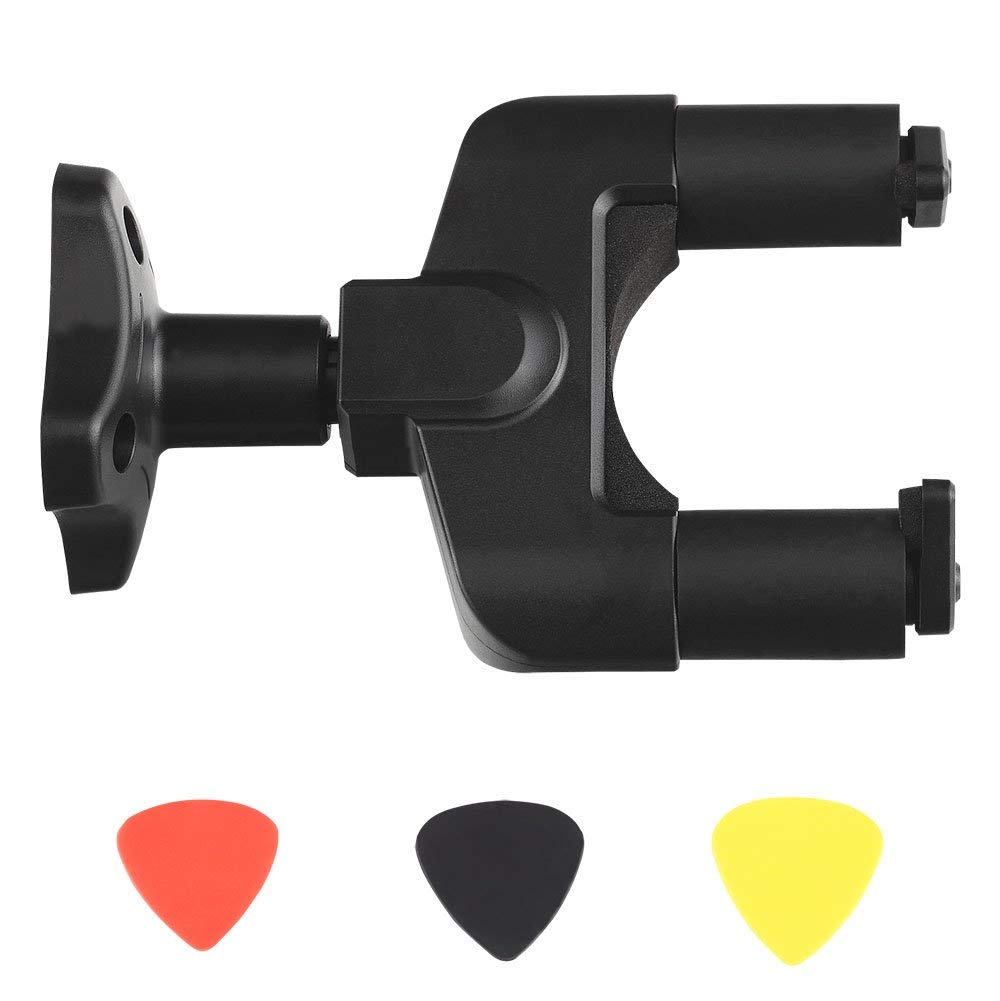 Ranch Ukulele Guitar Wall Mount 2 Packs - Electric Acoustic Guitars Hanger Stands Rack Hook Holder Black ukeleles