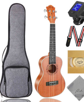 Ranch Concert Ukulele For Beginner Set With Free Lessons