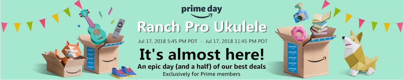 Amazon Prime day Ranch ukulele for adults
