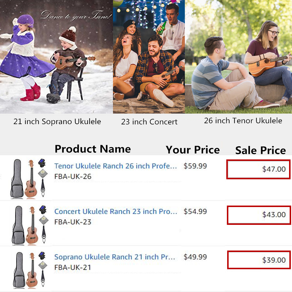 Amazon prime day Ranch ukuleles