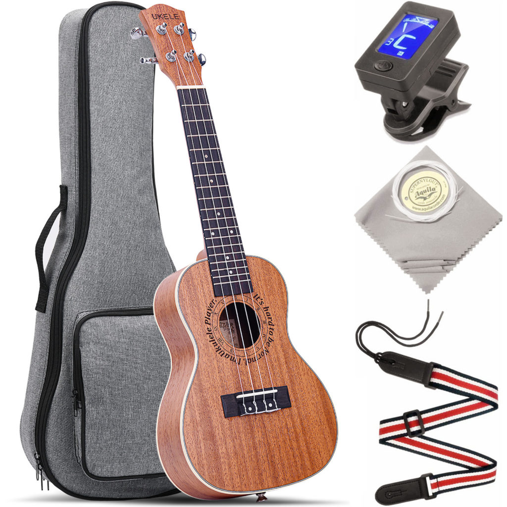 Concert Ukulele For Big Hands Adults Ukelele [38mm Nut]
