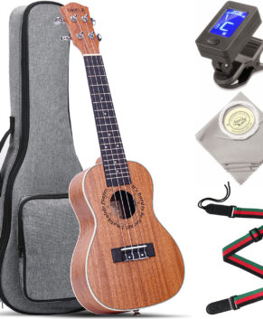 Concert Ukulele Wide Neck Big Fingerboard Nut Beginner Kit