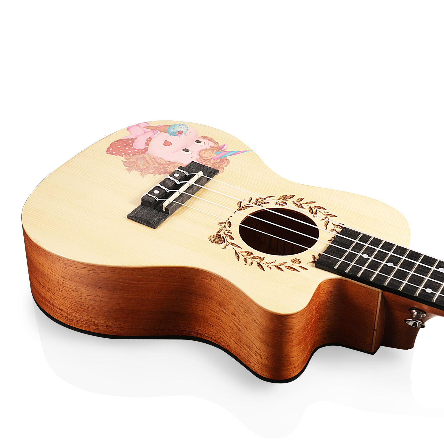 unicorn Concert Ukulele ukalalee ukeleles ukuleles ukalelee uke yukalalee ukeles eukalele eukalali yukalalee beginner Manao 23 Inch Ukelele Beginners Kit Ukele Bundle Gig Bag Tuner Strap Set