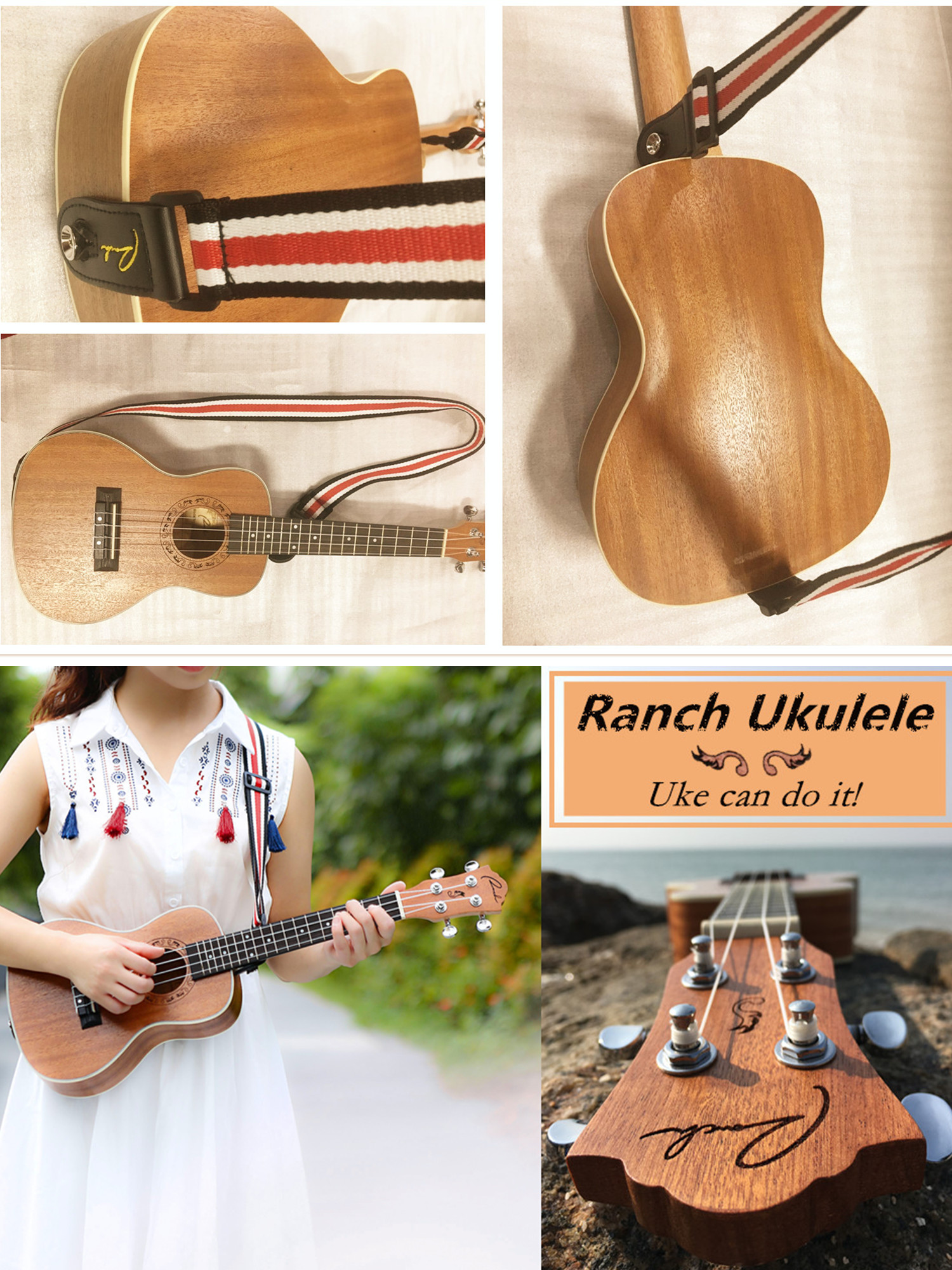 How to use strap for right handed ukulele
