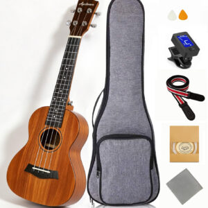 Audivara 23 Inch Solid Mahogany Concert Ukulele - Open Gloss Finish