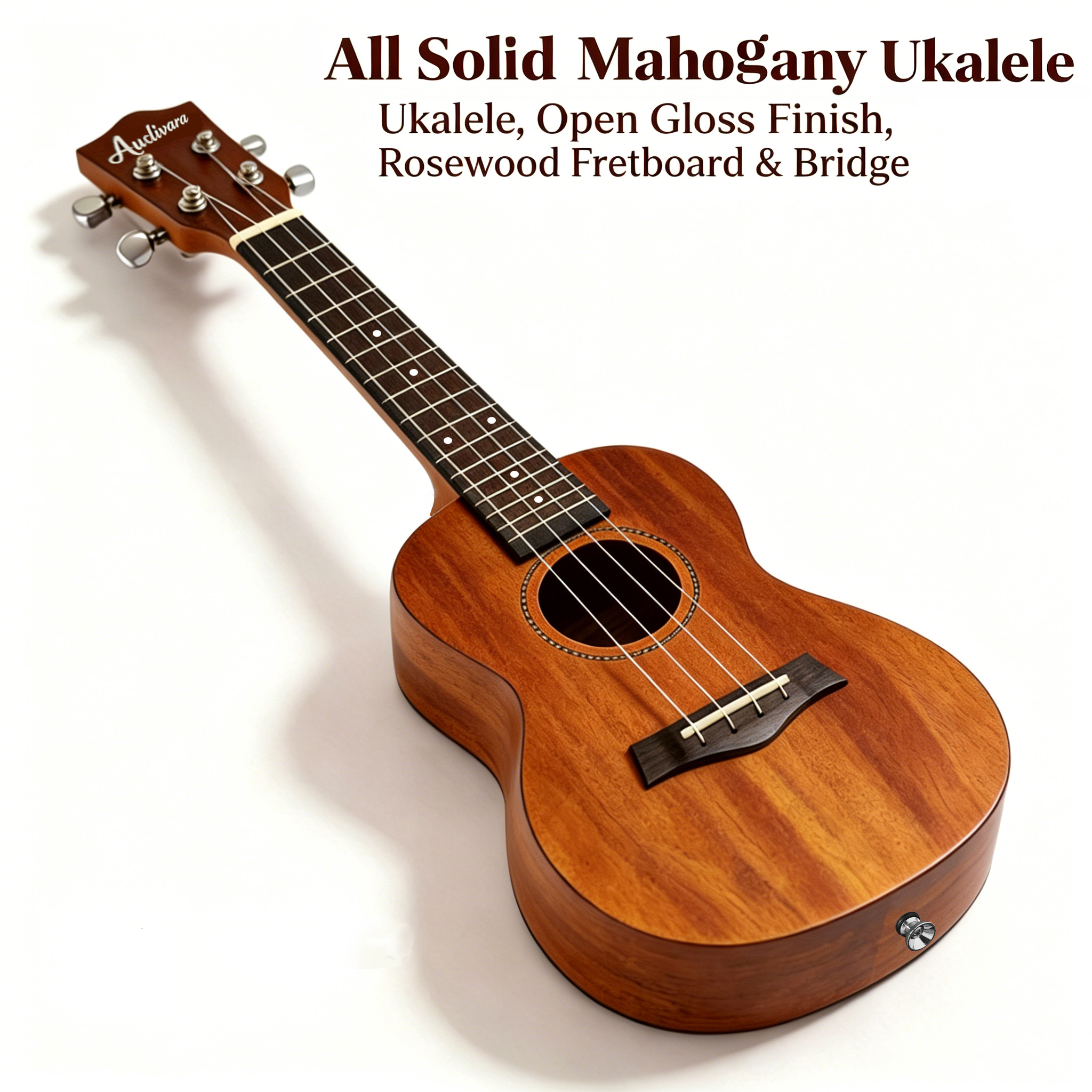 audivara-23-inch-solid-mahogany-concert-ukulele-main Audivara 23 inch concert ukulele handcrafted with an all solid mahogany body