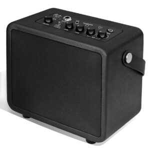 Ranch 3-channel portable electric guitar amplifier desktop speaker in classic black