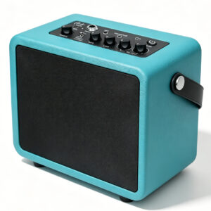 Ranch 3-channel portable electric guitar amplifier desktop speaker in classic blue